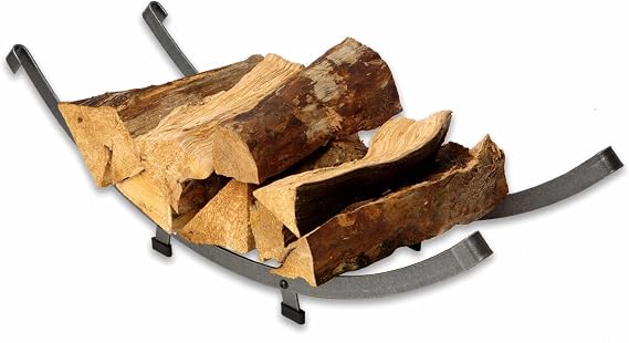 Enclume Arch Basket Log Rack, Hammered Steel