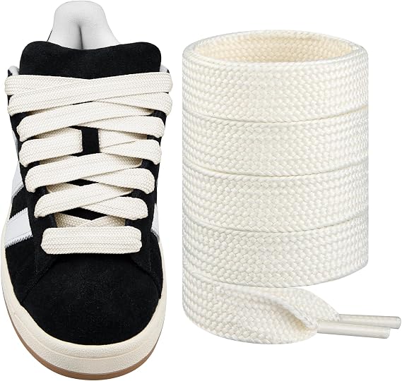 Endoto Shoe Laces for Adidas Campus Replacement Shoelaces Strings | 16MM Thick Wide Fat Flat Laces | Material: Polyester