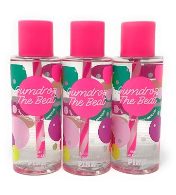 Victorias Secret Pink Gumdrop The Beat Body Mist Lot of 3