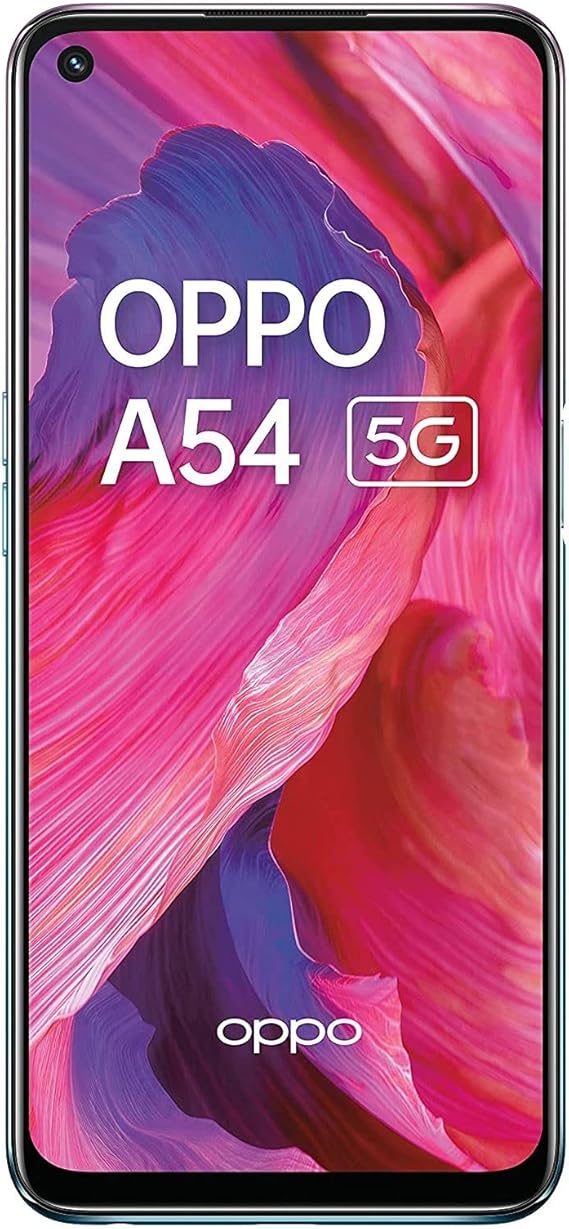 OPPO A54 5G Unlocked SmartphoneQualcomm SM4350 4GB RAM 64GB Storage 6.5" Android 11ColorOS 11 - CPH2195-Black