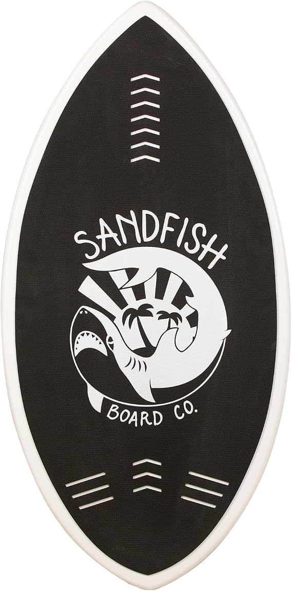 Sandfish Wave Cruiser Skimboard 41" - Lightweight Fiberglass Board with EVA Foam Traction - Supports Up to 140 lbs - Perfect for Beginners/First-Time Skimmers - Durable, Responsive, and Built for Fun