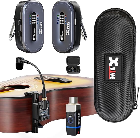 Xvive A58 5.8GHz Wireless Guitar System U8 Calassical Acoustic 2.4 GHz Guitar Wireless System