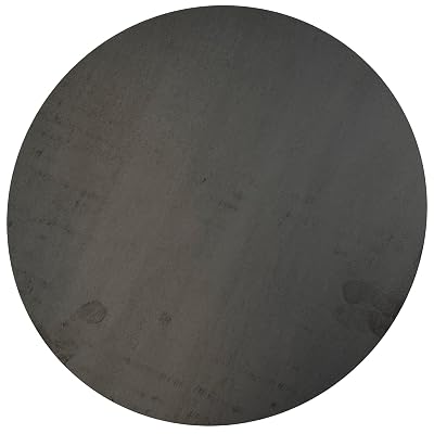 Round Weldable 14 Gauge Hot Rolled Mild Steel Plate Mill Finish 24 Inch Diameter, Pack of 1 - Made in USA