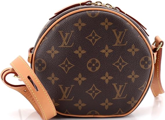 Pre-Loved Boite Chapeau Souple Bag Monogram Canvas PM, Brown