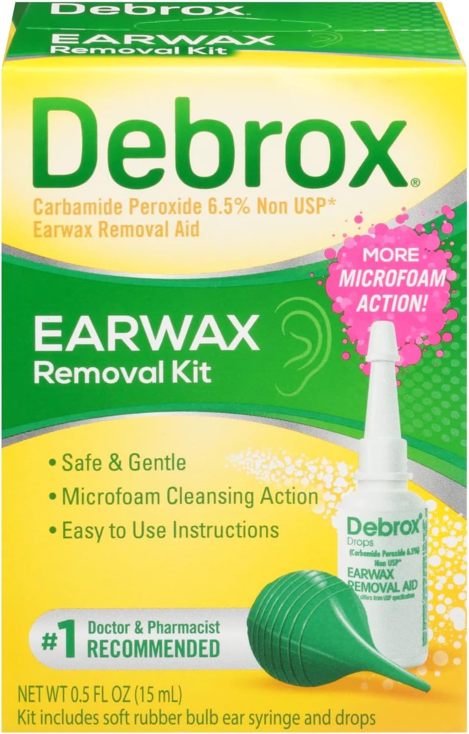 Debrox Earwax Removal Kit Value 3 Pack