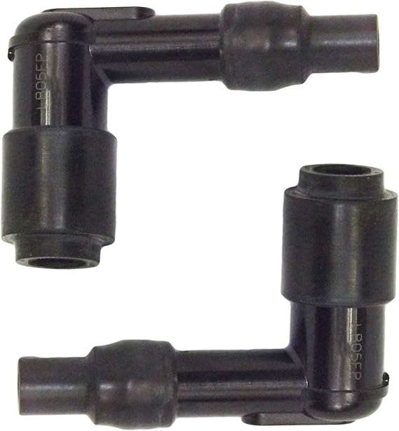 (Pack of 2) LB05FP 14mm thread Resistor Spark Plug Cap fits small engine 8030