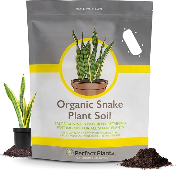 Perfect Plants Snake Plant Soil, 8 qt, Coco Coir Potting Mix
