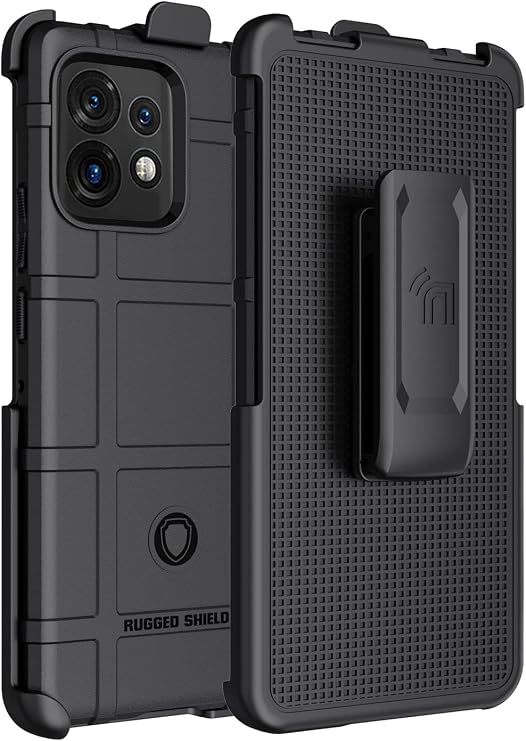Case and Holster Combo for Motorola Edge Plus 2023 Phone - Black