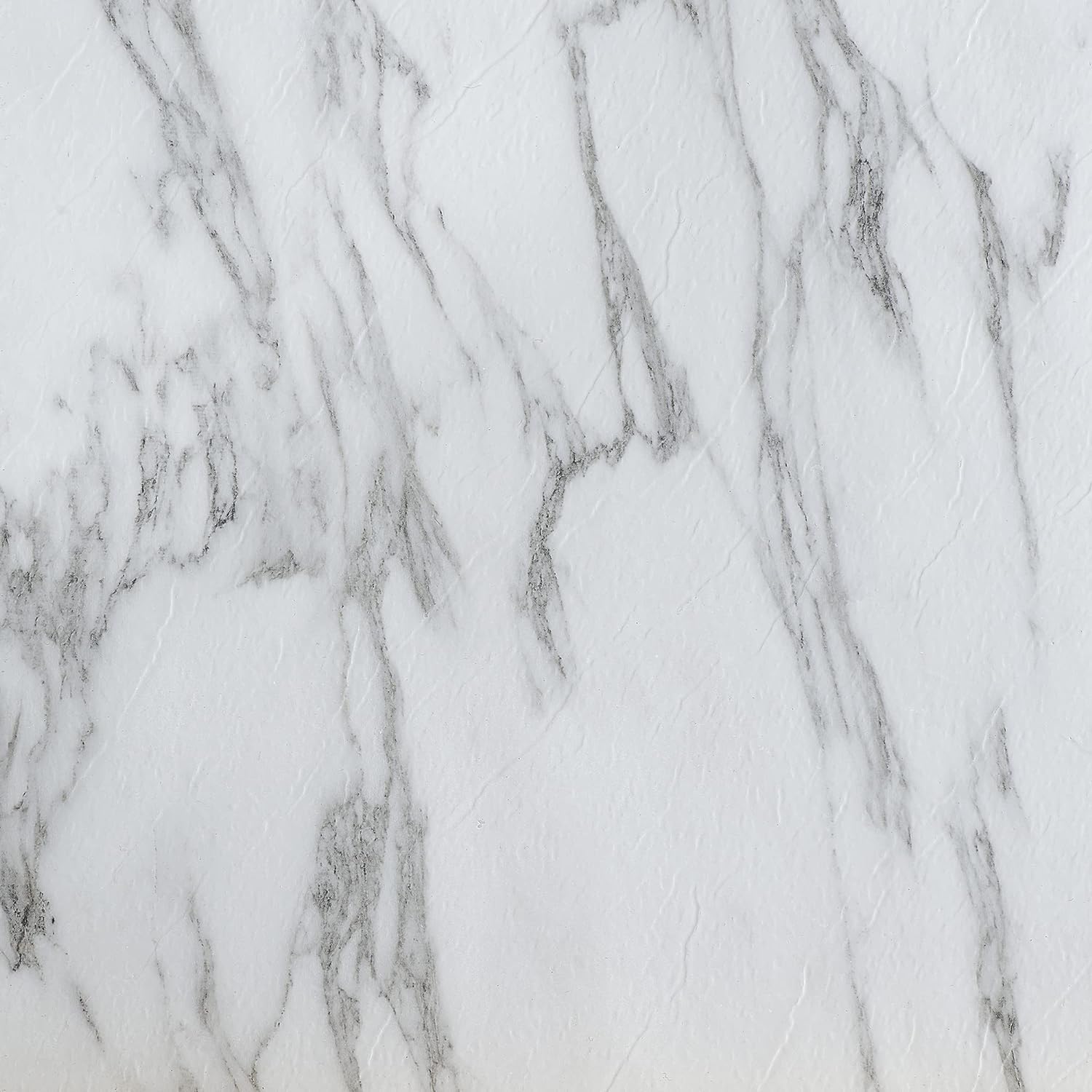 Achim Home Furnishings Nexus Self Adhesive 12 Inch Vinyl Floor Tile, 20 Tiles - 30.48 cm x 30.48 cm, Bianco Marble Pattern - Peeling and Rod, Self-Made Floor for Kitchen, Dining Room, Bedroom and Bathrooms, 30.48 cm