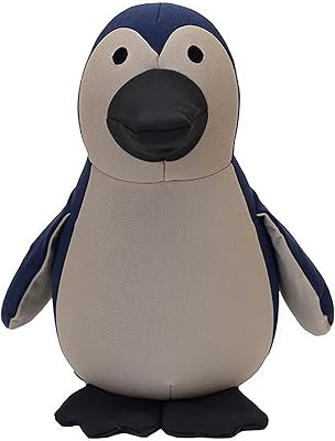 Yogibo Mates Stuffed Animals, Huggable Cute Plush Toys for Kids, A Soft Huggable Friend, Sensory Toy with Soft Mini Bean Fill, Penguin