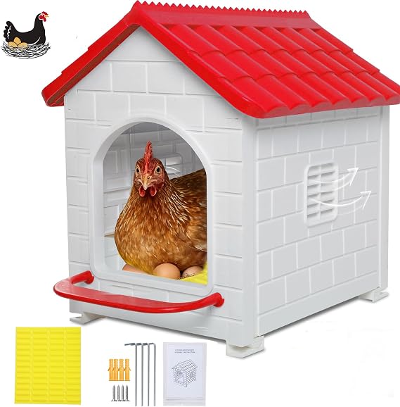 Nesting Boxes for Chicken, Large Single Compartment Chicken Nesting Boxes