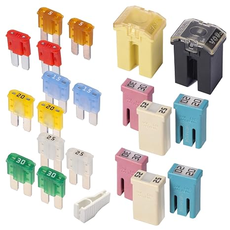 Dodge Ram Trucks Micro MINI Fuse Fuses Assortment Kit Compatible with 2013-2022 2500 3500 & 2014-2022 1500 EcoDiesel,2015-2017 Chrysler 200 ,2014-2021 Jeep Grand Cherokee