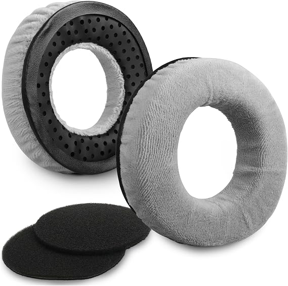 DT990 DT880 Ear Pads - Replacement Memory Foam Leather Earpads for beyerdynamic PRO Headphones (Gray)