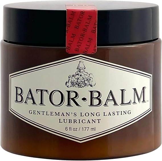 Bator Balm (Regular) Premium Oil-Based Personal Lubricant for Men - Long Lasting, No Drying Out, Easy Clean Up, Moisturizing 6oz