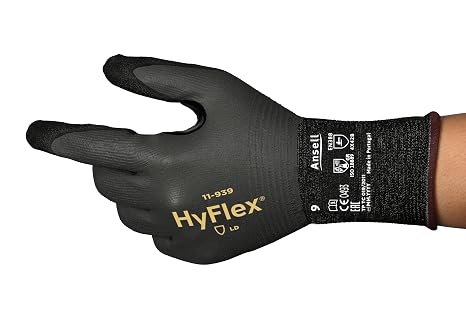 Ansell HyFlex 11-939 Lightweight Cut/Oil Repellent Gloves, Size Small, 12-Pack