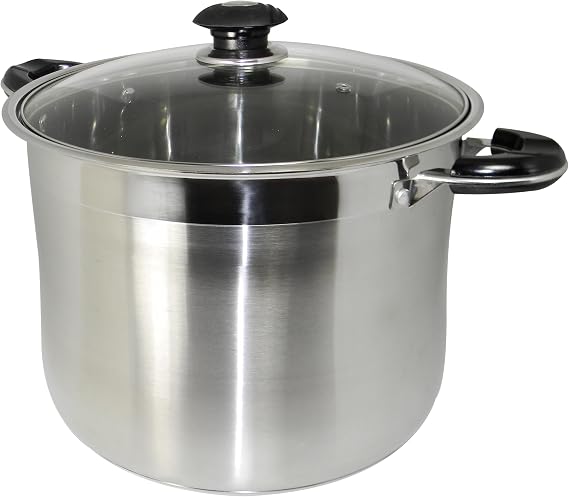 Concord Cookware Stainless Steel Tri-Ply Bottom Stockpot Cookware, 16-Quart