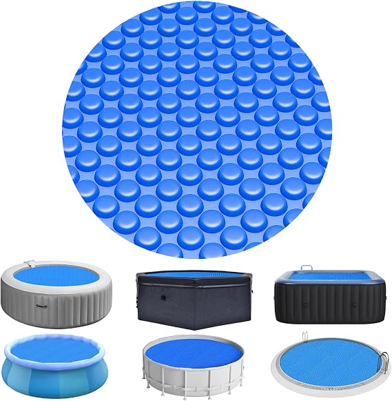 Evoio Bubble Solar Pool Cover 6 ft Round for Above Ground Inground Pools
