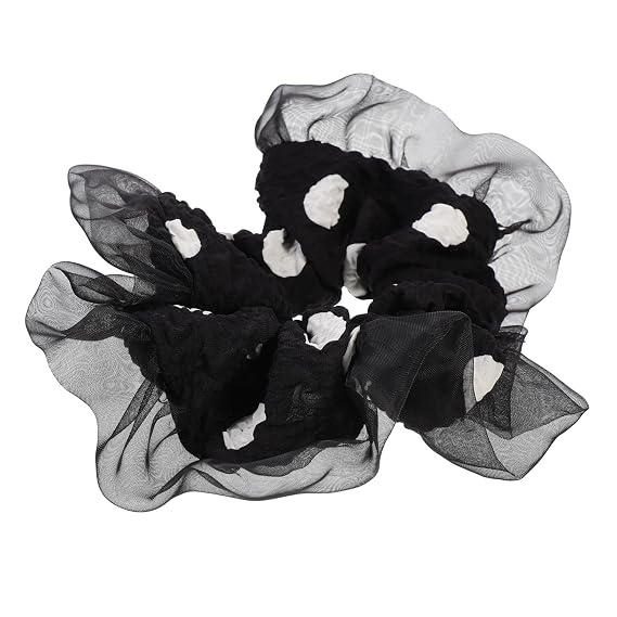 SHERCHPRY 1Pc Retro Organza Hair Tie Elegant Ponytail Holder for Simple Hair Band with Decorative Effect Durable Hair Scrunchies for Makeup Exercise and Home Use