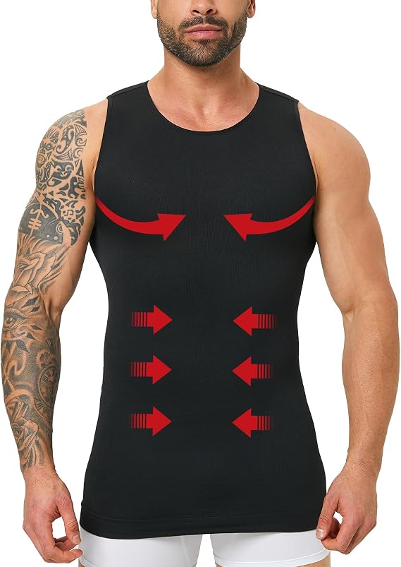 Men's Compression Shirt Tummy Control Body Shaper Tank Top