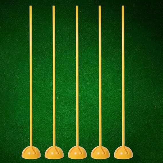 Soccer Agility Poles Set, Flexible Sports Trainning Speed Pole, Slalom Poles with Rubber Base, Can Be Used for So Many Different Drills (Size : 1.5m/59.1in, Color : 9packs)