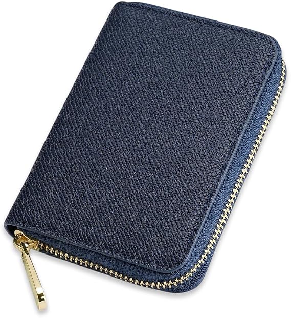 Urban & Chic Classic Ladies Small Zip Around Wallet/Card Holder/Coin Purse, Women's Small Zip Around Wallet/Card Holder/Coin Purse (Navy)