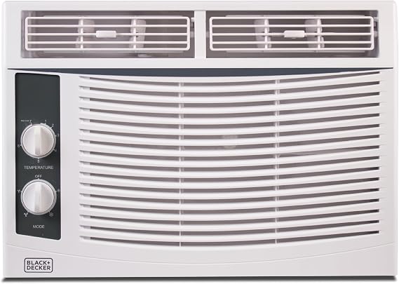 BLACK+DECKER Window Air Conditioner 5,000 BTU, BWAC05MWTB, White