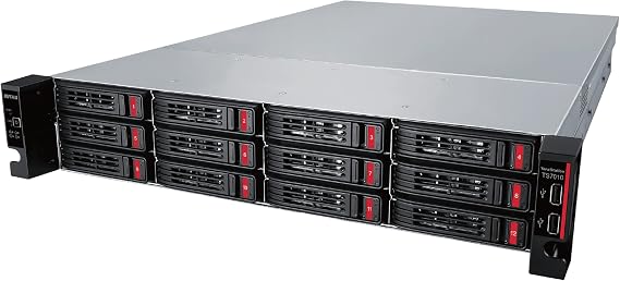 BUFFALO TeraStation 71210RH 12-Bay Enterprise Rackmount NAS 64TB (4x16TB) with HDD Hard Drives Included 10GbE RAID iSCSI Network Storage File Server