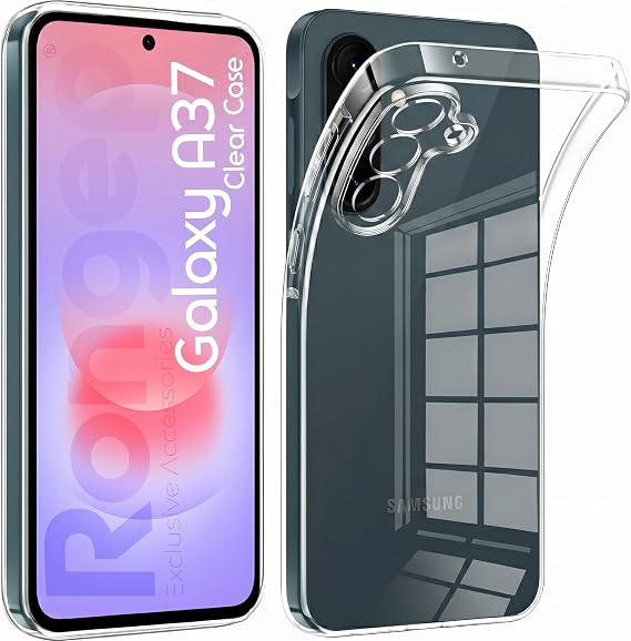 Rongep [Maxi-Clear] Samsung Galaxy A37 için Şeffaf Kılıf Kamera Yükseltili A 37 Koruyucu Esnek ve Hafif Tasarımlı Darbelere ve Çizilmeye Karşı Dayanıklı Telefonu Tam Kaplayan Samsung A37 Kılıfı