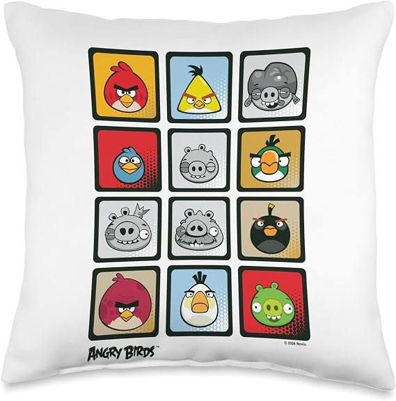 Angry Birds Everybody Throw Pillow
