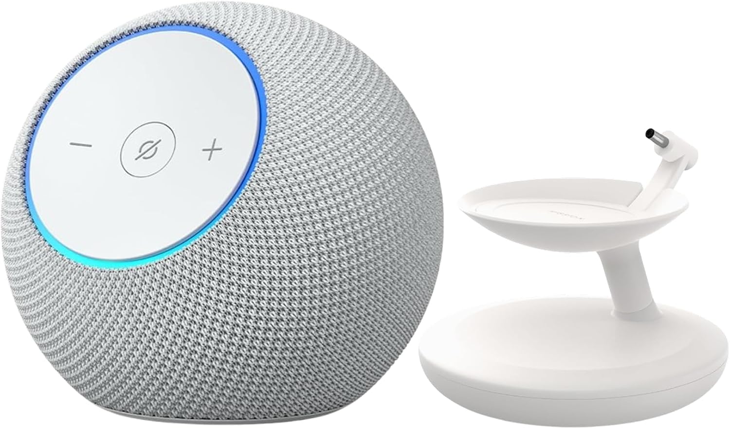 Amazon Echo Dot Max + Amazon Stand with USB-C charging ports for Echo Dot Max