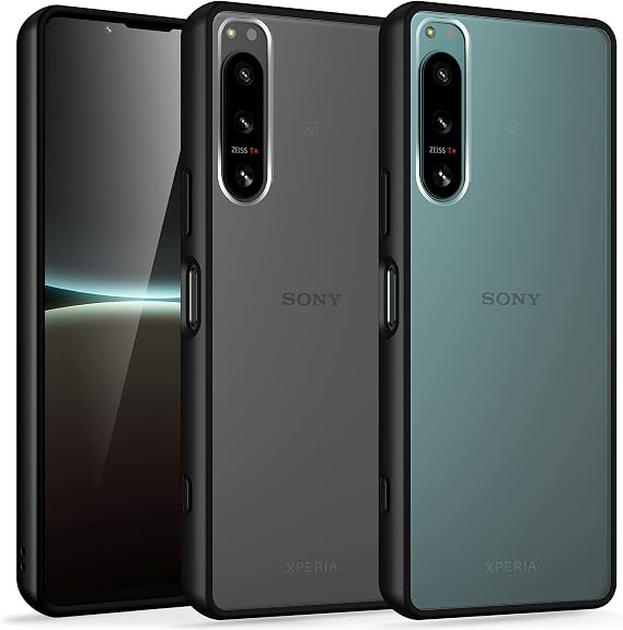 SONY Xperia 5 IV Case, Half-Clear SO-54C | SOG09 Case, Shockproof, Matte Finish, US Military MIL Standard Certified, SGS Certified, No Yellowing, Lens Protection, Fingerprint Resistant, with Strap