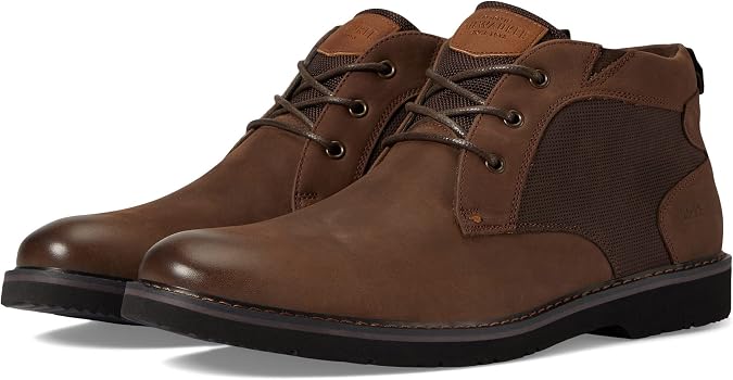 Nunn Bush Denali Plain Toe Chukka Brown Crazy Horse 8 M (D)