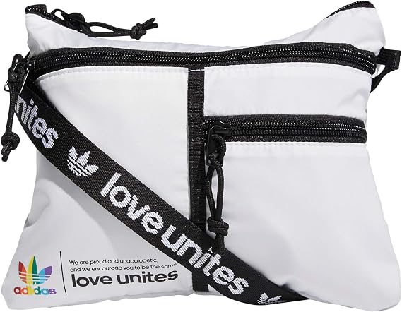 adidas Originals Originals Pride Flat Crossbody, White, One Size