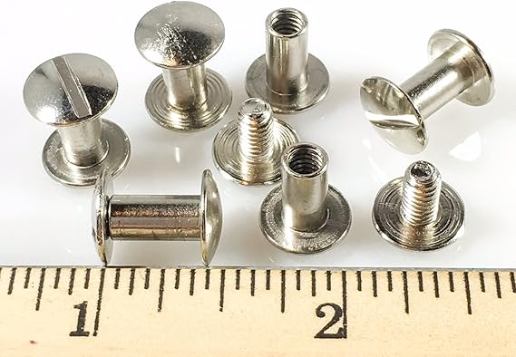 Chicago Screws 3/8" Plain 50 Pcs Np Silver