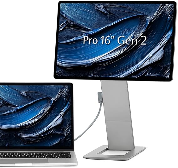 SOTSU FlipAction Pro 16" Premium Portable Monitor | Ultra Compact | Pivot Rotation | 2560x1600 DCI P3 | Full Metal CNC | USB-C or HDMI | Perfect Match for Mac and Windows |
