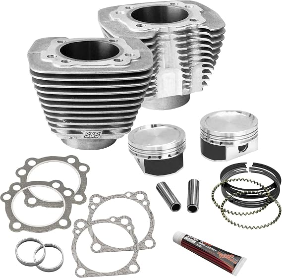 S&S 3.5 in. bore Cylinder and Piston Conversion Kit for Harley Davidson 1986-2013 Sportster models - 3.5 Inch
