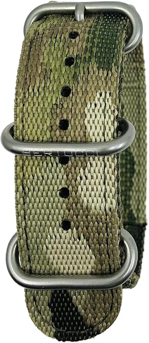BERTUCCI Camo 2-Ply Webbing Watch Band - 22mm - Multicam