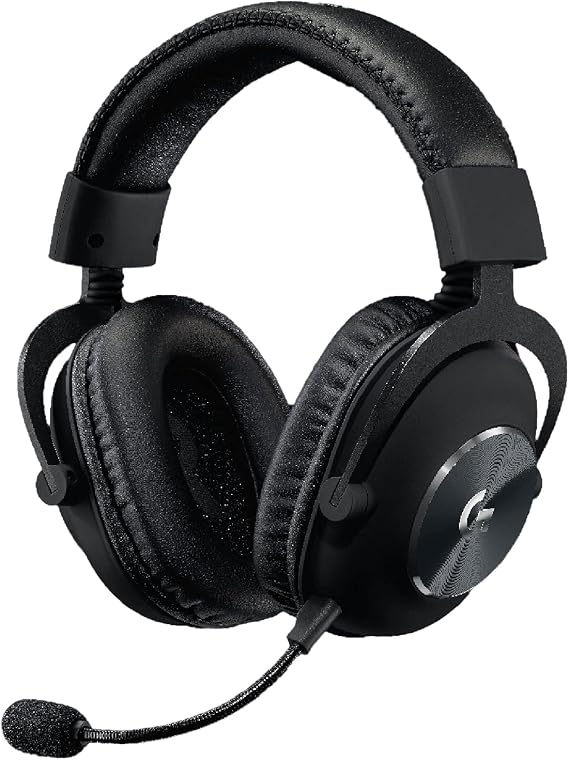 Logitech G PRO X Wireless Lightspeed Gaming Headset, Blue VO!CE Mic Filter Tech, 50 mm PRO-G Drivers, DTS Headphone:X 2.0 Surround Sound, Memory Foam, 20+ Hour Battery Life - Black