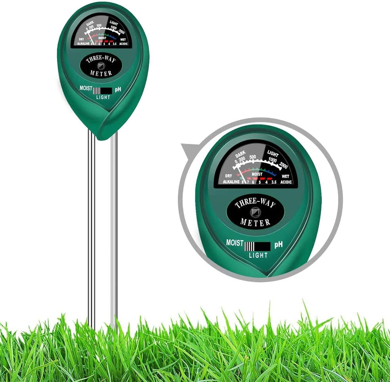 yoyomax CG-ACEZ-5BUR Soil-Meters, Green
