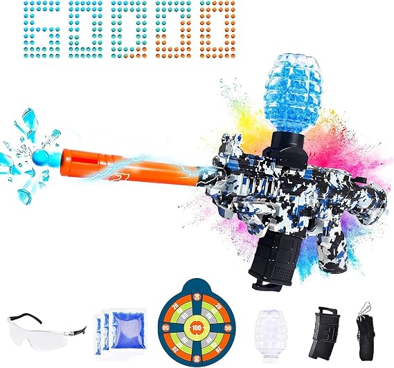 JANNIRESS Electric Blaster Toys Eco-Friendly Splatter Ball Blaster,Automatic Outdoor Games Toys for Activities Team Game