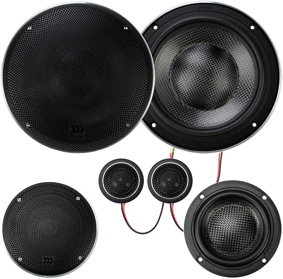 Morel Elate Carbon 63A Active 6-1/2" 3-Way Component Speakers (No Crossovers)