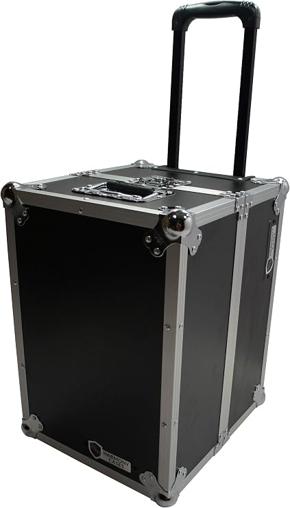 Rolling LP Record Case with Wheels and Handle 100 LP Vinyl - Harmony Cases
