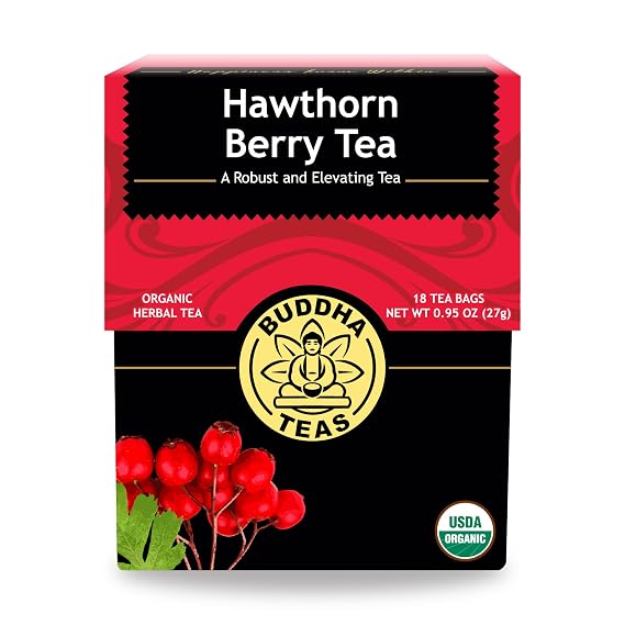 Buddha Teas Organic Hawthorn Berry Tea - Herbal Tea, Caffeine Free