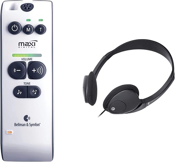 Bellman Audio Maxi BE2020 Wireless Personal Hearing Amplifier with 71dB Amplification - INCLUDES - Headphones