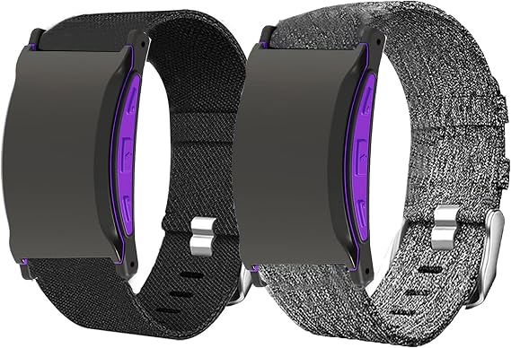 Blueshaweu Compatible with Shock Clock MAX Band, Breathable Nylon Woven Fabric Replacement Accessory Strap Compatible for Pavlok Shock Clock 3 / Pavlok 3, Shock Clock MAX