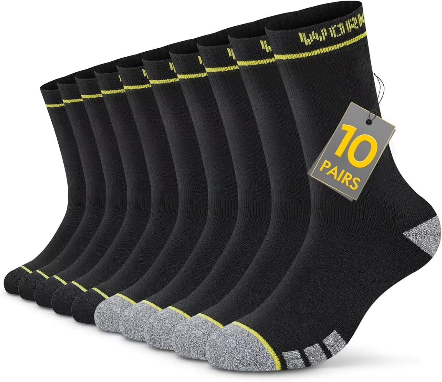 Work Socks Men's 10/20 Pairs Work Socks Men's Stockings Black Sports Socks Thick Winter Socks Terry Cloth Socks