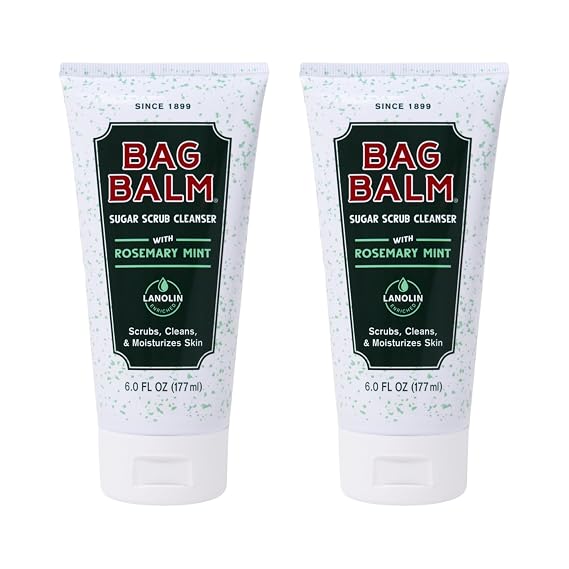 Bag Balm Vermont's Original Moisturizing Body Wash (6 Fl Oz (Pack of 2), Sugar Scrub)