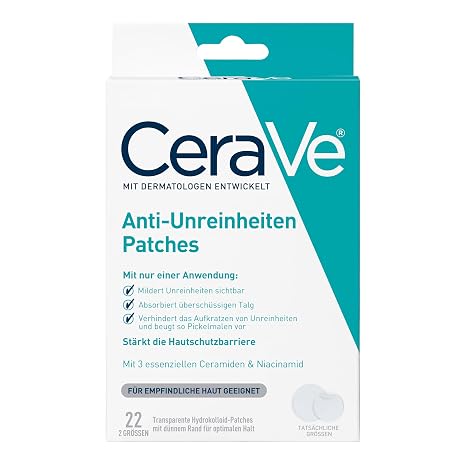 CeraVe Anti-Unreinheiten Patches Pickel Pflaster für das Gesicht 22 Stück