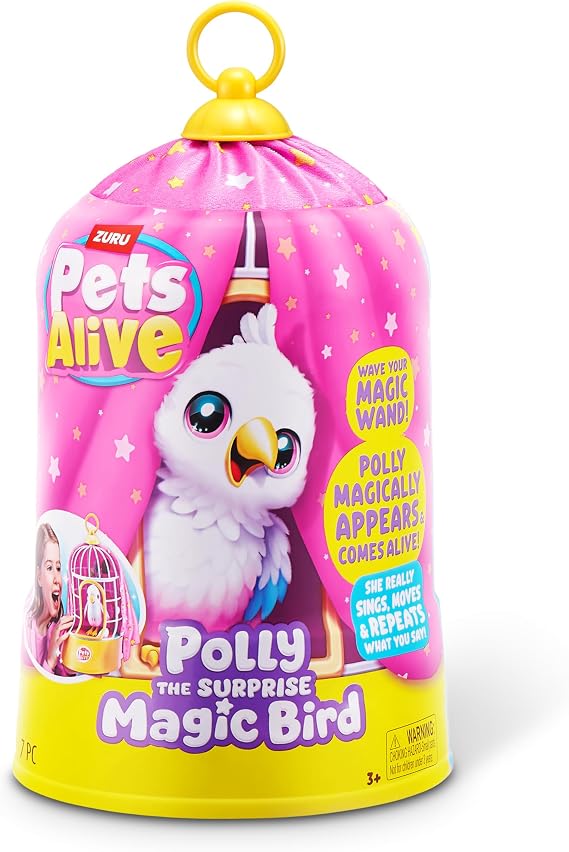 Pets Alive Polly The Magic Bird by ZURU, Robotic Toy Pet Bird