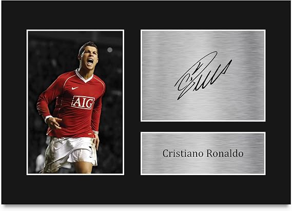 HWC Trading Cristiano Ronaldo Gifts Printed Signed Autograph Picture Photograph for Football Fans and Supporters - A4